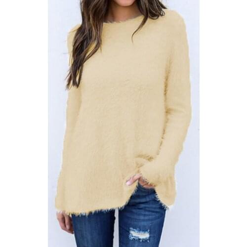 Autumn Winter Knitted Solid Color Pullovers Sweater Women Casual Oversized Sweaters Loose Warm Jumper Streetwear Teen Knitwear