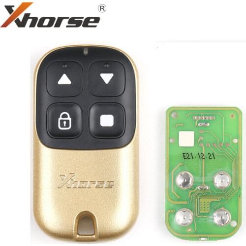 Xhorse XKXH05EN Garage Remote Key 4 Buttons Golden 5pcs/lot