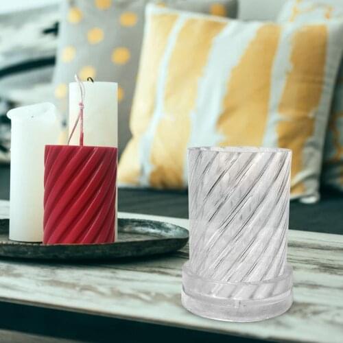 DIY Candle Making Spiral Shape Mold Candle Moulds Wax Shaping Art Molds Christmas Gift Candle Making Craft Supplies