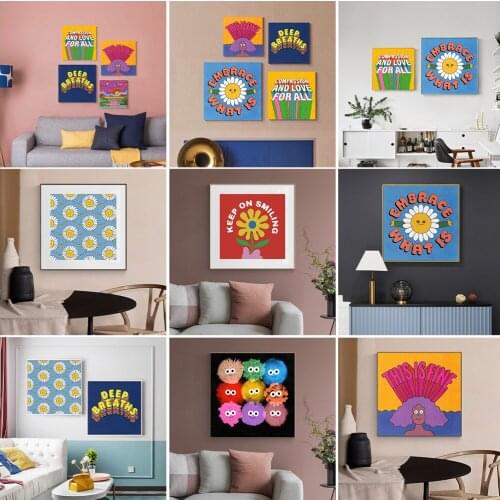 Northern Europe contracted cartoon gout sunflower children room poster sitting room adornment picture porch hangs a picture