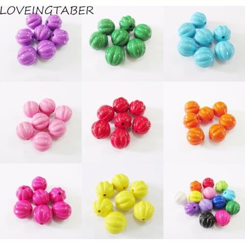 Choose Color First ) Newest 20mm 115pcs/bag Chunky Acrylic Solid Watermelon Beads