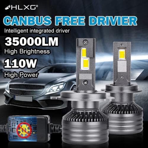 H11 LED Canbus H4 H7 9005 9006 LED Car Headlight 12V 6000K White Lamp HB3 HB4 H8 H9 LED lampada Lamp light Bulb No errror hlxg