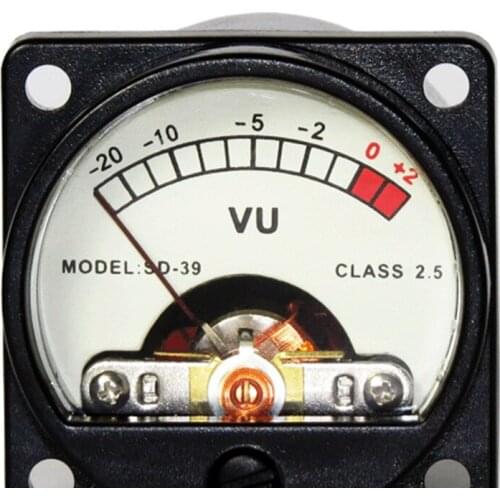 V-007 Radio VU Meter Tube Amplifier Fittings with Backlight Level Audio Meter SD-39