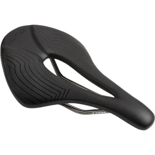 Bike Hollow Seat Replacement 245x145mm Bicycle Saddle Gel Padded Seats Black