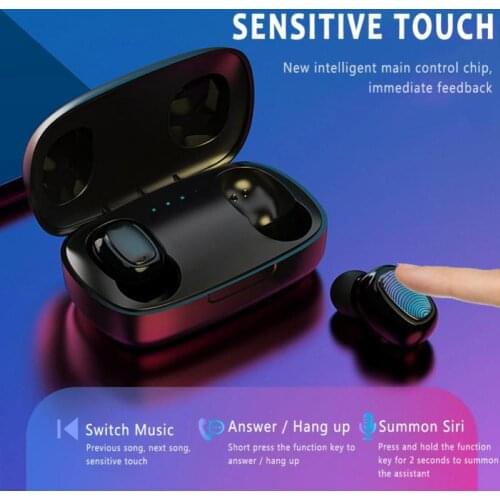 T10 TWS 5.0 Bluetooth Waterproof Stereo Wireless Sports Earphones for Phones Bluetooth Long Standby Time Wireless Earphones