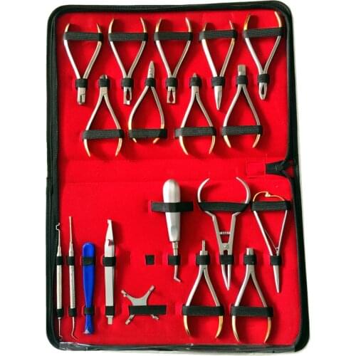 High Quality 2018 New Dental Orthodontics Instruments Set Ring Retractable Bracket Locator Subalong Pliers (Without packaging)