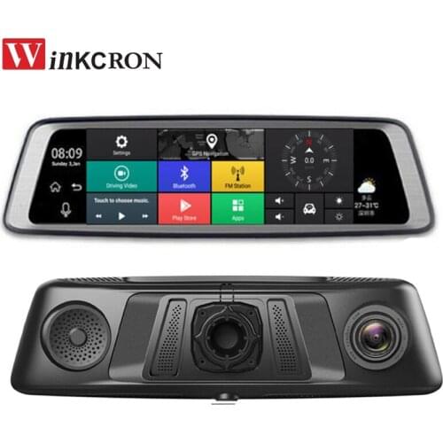 4G Car Special Rearview Mirror 10" IPS DVR GPS Navigation Android Bluetooth WIFI ADAS Car Assist Dash Cam Video Recorder Camera