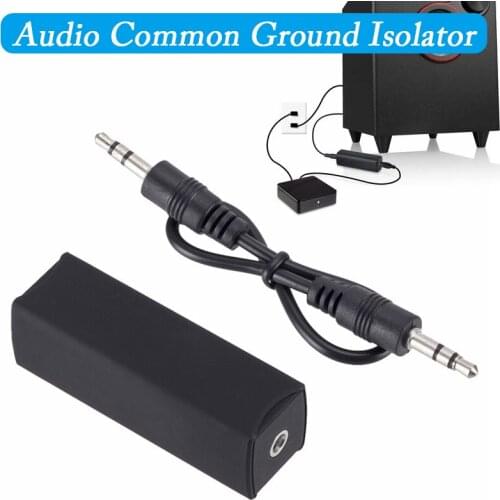 Audio Noise Filter Ground Loop Isolator Eliminate Car Electrical Noise For Car Stereo Radio MP3 Speaker Player UY8