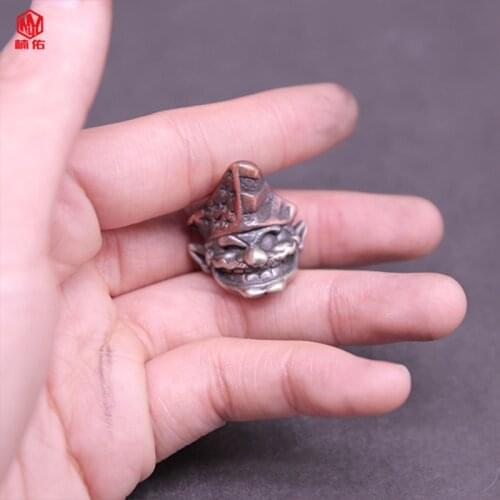 1PC American Clown Brass White Copper EDC Paracord Beads Lanyard Pendants Knife Beads Umbrella Rope Cord Necklace Bracelet Beads