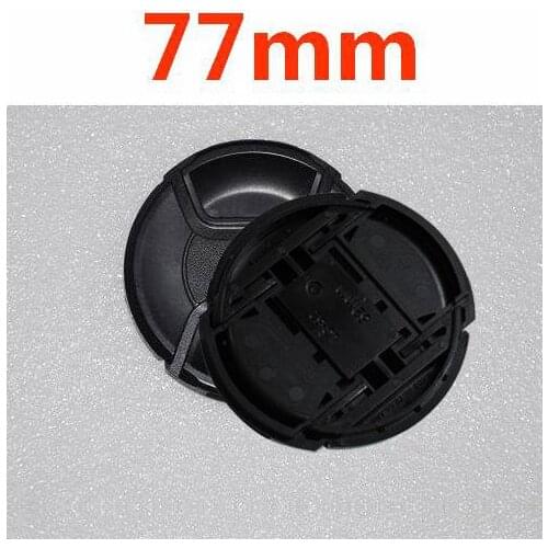 10pcs/lot 77mm center pinch Snap-on cap cover LOGO for nikon 77 mm Lens