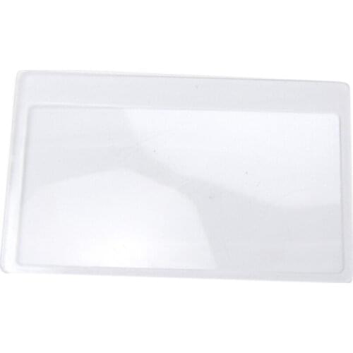10pcs Small Office Accessories Practical Bookmark Clear Home Restaurant Plastic Ultra Thin Credit Card Magnifying Glass