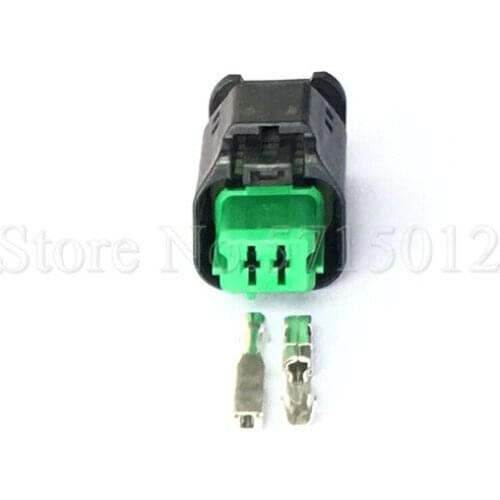 2 Hole 1801175-5 Car Autootive Engine Fan Socket Water Temp Sensor Plug Thermostat Conenctor For BMW MINI