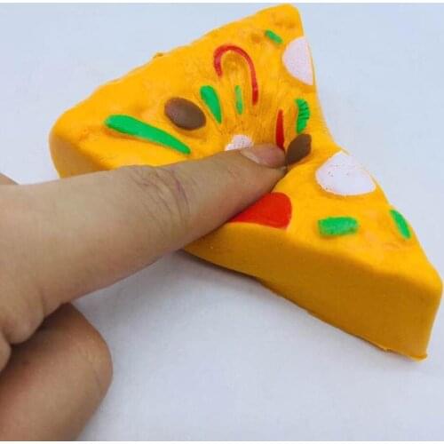 2PC Mini Yummy Pizza Slow Rising Cream Scented Charm Stress Reliever Toy Slow Rising Toy Reliver Stress Tool Toys Funny Present