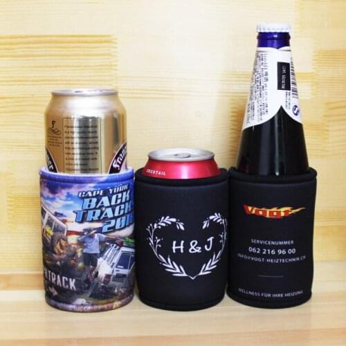 200pcs/lot Stubby Holder Australia Wedding Neoprene Beverage Holder High Quality Stubby Coolers Printed Stubbies Can Coolers Bag