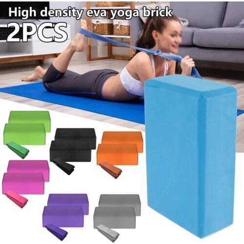 3 Pcs Practicing Split Brick Dance Yoga Tension Band Yoga Block Cotton Stretch Strap Fitness Equipment