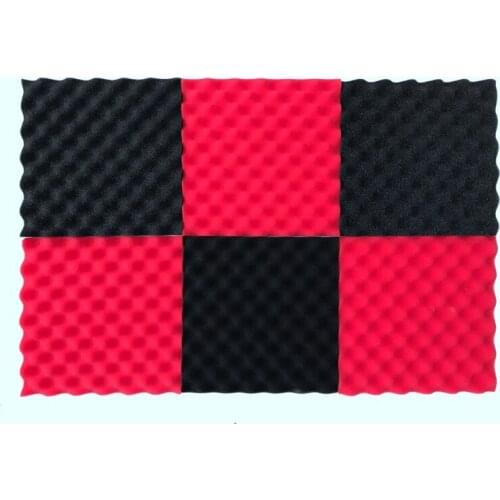 6 Pcs - Acoustic Foam Sound Proof Foam Panels Noise Dampening Foam Studio Music Equipment 1.2 inch x 12 inch x 12 inch Promotion