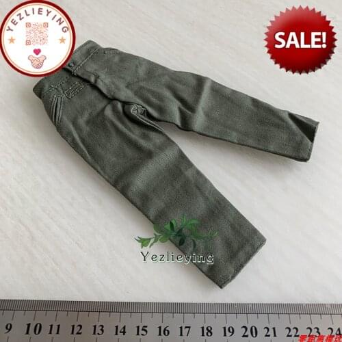 1/6 Scale Soldier Accessories WWII German General Officer Combat Pants Commander Uniform Trousers Military 12" Actionfigure Toys