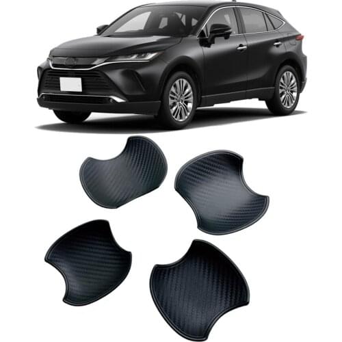 Car Accessories For Toyota Harrier Venza XU80 Door Handle Bowl Cover Cap Sticker Carbon ABS