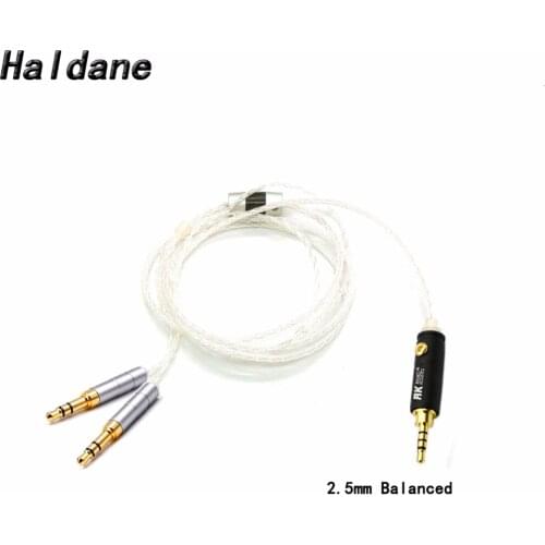 Haldane 8 Cores 7N OCC Silver Plated Sundara Aventho focal elegia t1 t5p D7200 MDR-Z7 2.5/3.5/4.4mm Balance Headphone Cables