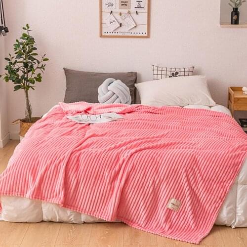 Cotton High Quality Blanket Handmade Soft Knitted Solid Color Plaid Throw Blanket On Sofa Bed Plane Warm Bedspreads