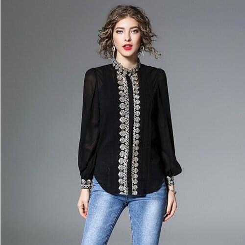 JoursNeige Women's Shirts With Embroidery