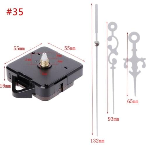 Quartz Clock Movement Mechanism Hands Wall Repair Tool Parts Silent Kit Set DIY