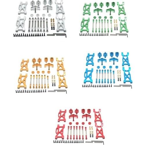 Metal Upgrade Kit Pull Rod Swing Arm Steering Cup C Seat for Wltoys 104001 1/10 RC Car Parts Accessories