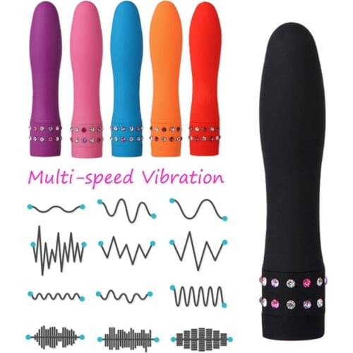 Multi-speed Clitoris Vagina Rhinestones Vibrator Anal Plug Adult Sex Toys for Woman Intimate Goods Sex Shop Female Masturbator