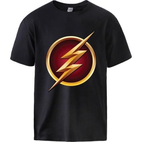 The Flash Superhero Tshirt Man Summer Short Sleeve Top Tee Barry Allen S.T.A.R Fashion Hip Hop Cotton Sportswear 2020 T shirt