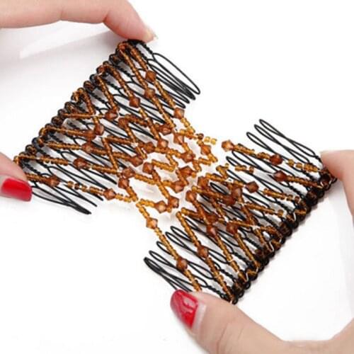 Ladies Fashion Hair Comb New Elegant Party Styling Magic Beaded Clip Wire Shape Designer Accesorios Gift Ofertas Relampago 2019