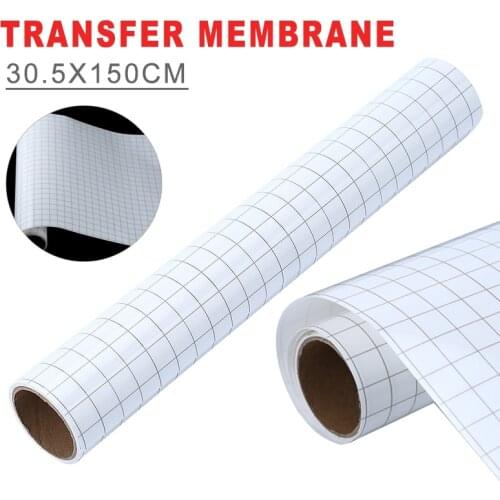 New 1Roll Transfer Paper Tape Roll Cricut Adhesive Transparent Alignment Grid Can Be Pasted On Window Ceramic Glass