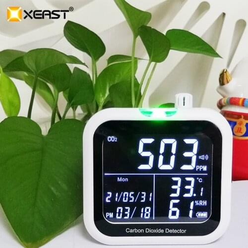 XEAST 2021 NEW RELEASED CO2 Carbon Dioxide Detector CO220 Temperature Humidity Air Quality Monitor CO2 Detector