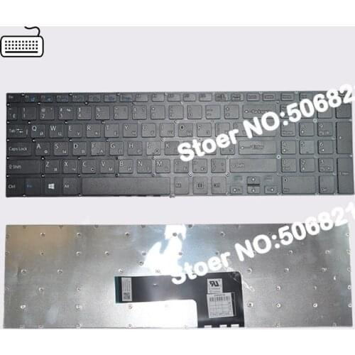 JIGU Original Russian Keyboard For Sony VAIO SVF152 SVF15A100C SVF152100C SVF15E svf1521p1rw Black Free shiping
