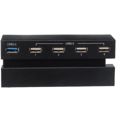 Pohiks 1pc Portable 5-Ports USB Hub Adapter Durable Super Speed USB 3.0 Splitter Expansion Adapters For Playstation 4