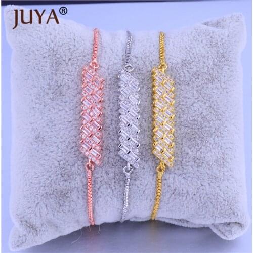 Adjustable Chain Bracelet Pulseira Luxury Zircon Crystal Long Pendant Bracelets Bangles Women Fashion Summer Popular Accessories