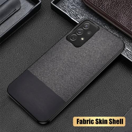 Soft TPU Case For Samsung Galaxy A51 A71 A50 A30S A31 A21S A12 A32 A42 A41 A01 A11 A30 Cloth Fabric Silicone Case Cover Coque