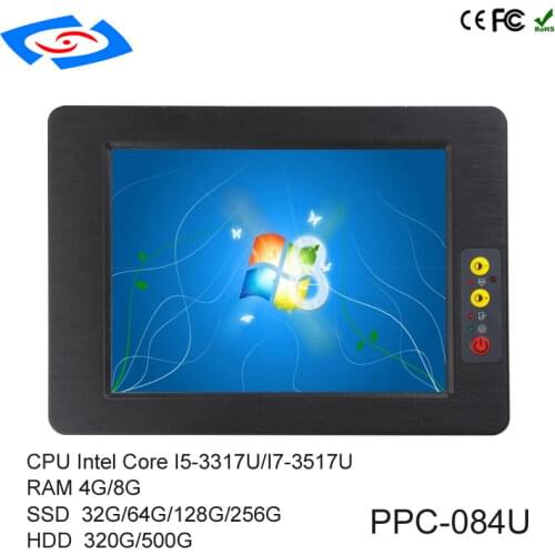 High Quality 8.4 inch Embedded Mini Fanless Industrial Panel PC With Resistive Touch Screen Support 3G/Wifi Modem Tablet PC