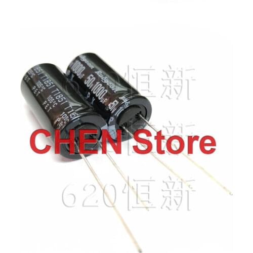 20pcs/50pcs Rubycon PX 50V1000UF 12.5X25mm electrolytic capacitor of Japan 105 degrees 1000uf 50v 1000-2000 hours 50PX1000M