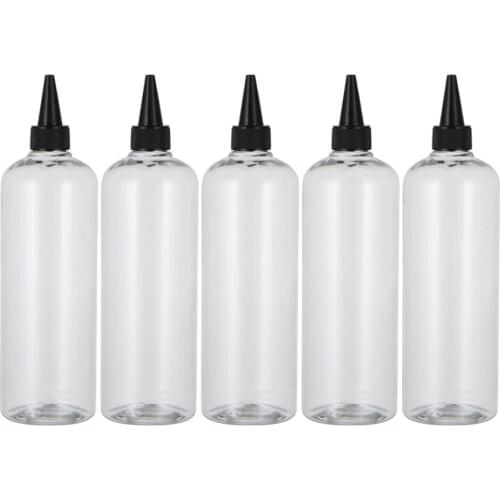 5 Pieces 500 Ml Hair Dye Applicator Refillable Container for Clear