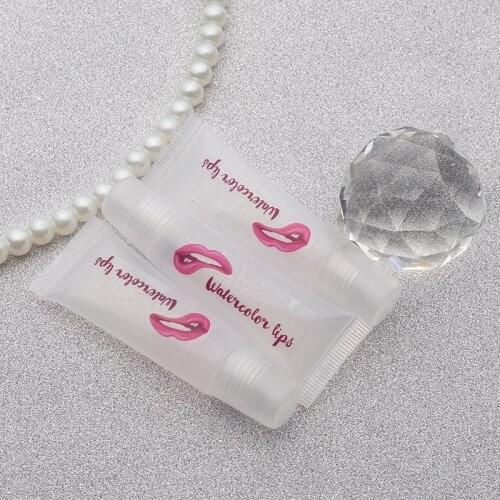 50pcs 45x15mm Clear Gold Labels, Cosmetic Stickers, eyelash box sticker,lipgloss labels,Lip Gloss sticker, lip balm,Personalized