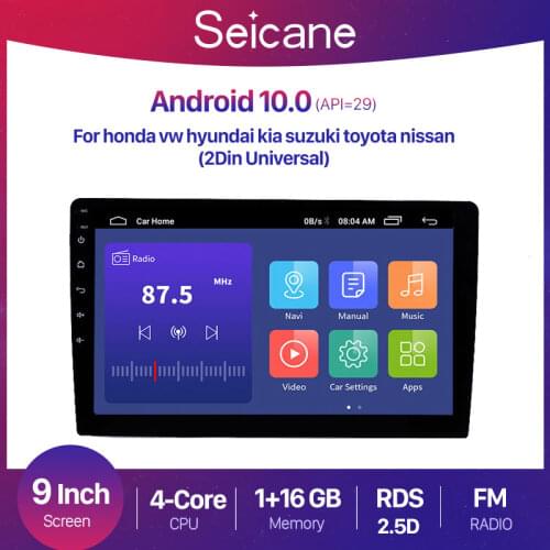 Seicane 9 inch Android 10.0 Universal Car Radio Stereo GPS for hyundai suzkia vw toyota honda kia nissan 2 din Multimedia Player