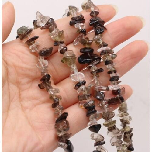 Natural Stone Beads irregularly Shaped Smoky Quartz Gravel Loose Beaded For Jewelry Making DIY Bracelet Necklace Accessories