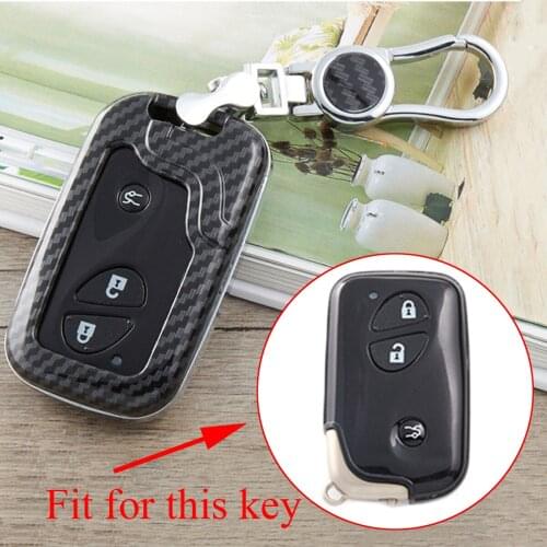 Carbon Fiber Key Case Fit For Lexus LX570 RX350 GS430 GS350 IS250 IS350 ES350 Accessories Key Fob Box Holder Pack Keyring Cover