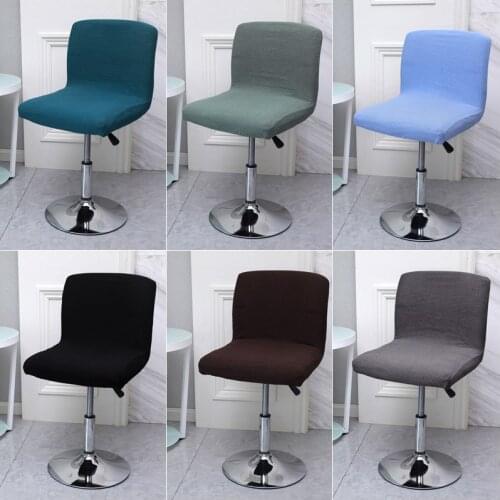 Elastic Stool Cover Low Back Swivel Chair Covers for Bar Office Stretch Seat Case Rotating Lift Chair Slipcover Protector