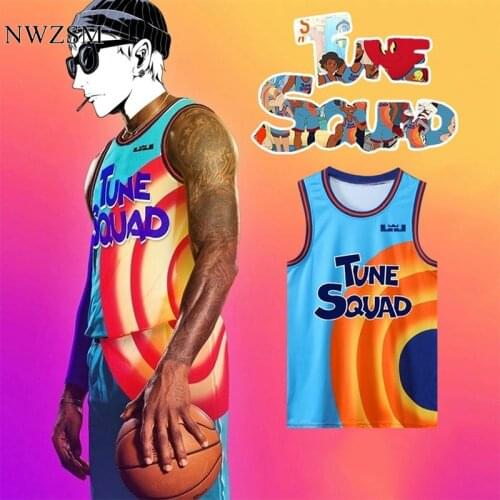 Custom jersey Movie Space Jam 2 Tune Squad 6# Basketball Jersey Set Sports Air Slam Dunk Sleeve Shirt Singlet Uniform