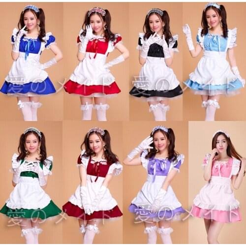 Cafe Restaurant Maid Wear Waiter Professional Uniform Short Skirt Anime Servant Cosplay Costume Sweet lolita Clothes