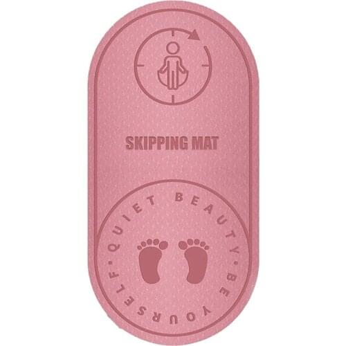 Skipping Mat-Household Silent Noise Floor Print Extra Thick Non Slip Exercise & Fitness Mat for Types of Yoga