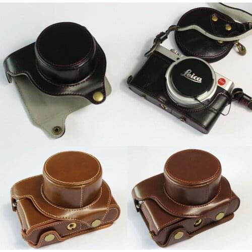 HQ Leather Camera case Bag Grip strap for Leica D-LUX 7 D-LUX7 19115