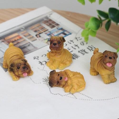 Creative cute mini puppies ornaments resin material succulent plant DIY flower pot decoration home living room decoration-60192