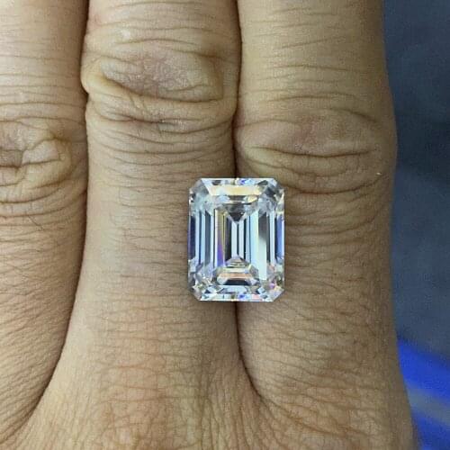 Mosangna Octagon 8X6mm 2 Carat Moissanite Diamond Stone For Ring Making